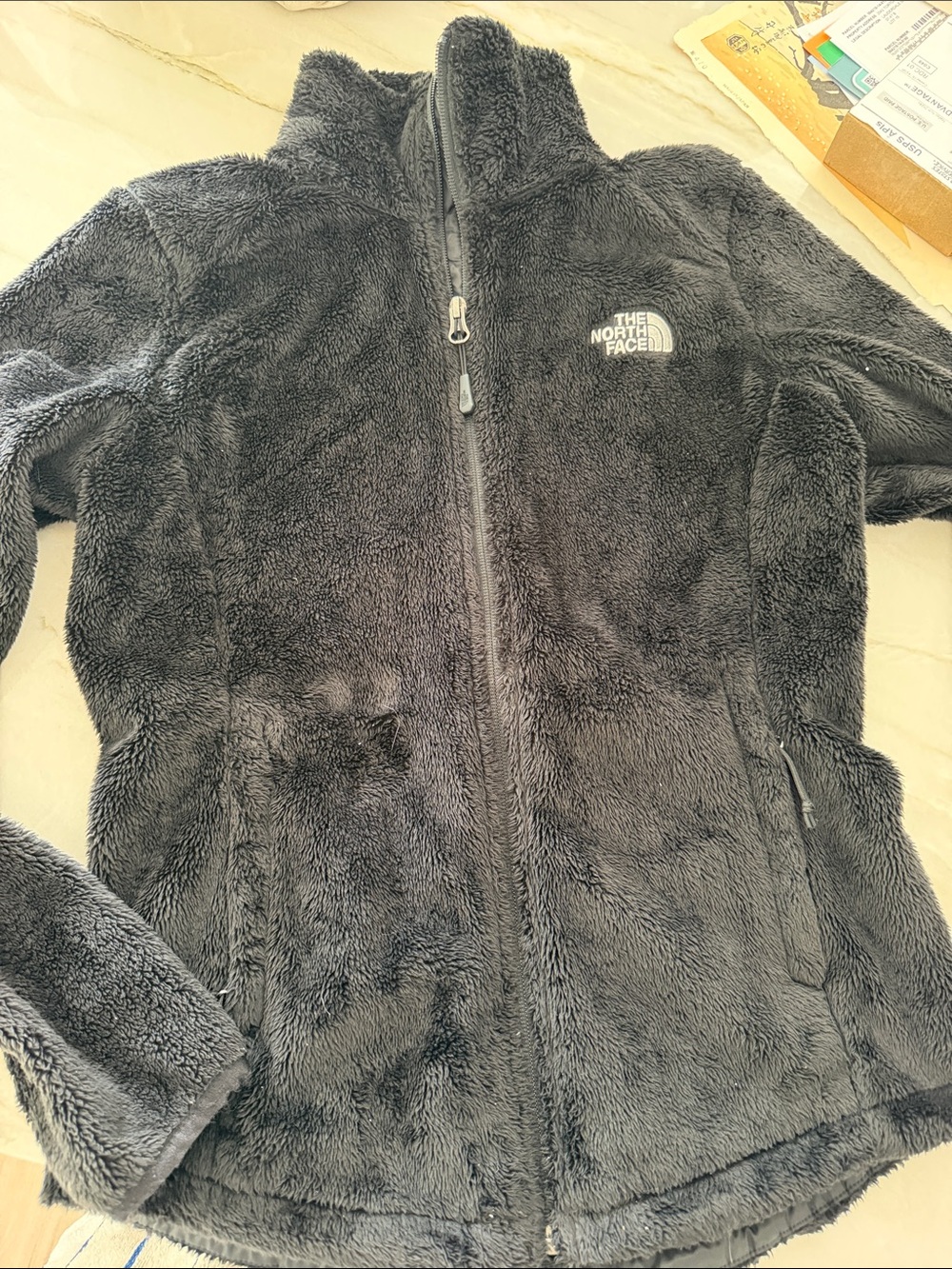 The North Face Women's Plush Teddy Fleece Jacket - Charcoal XS